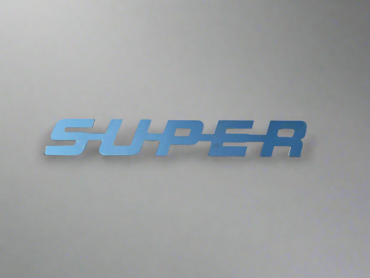 SCANIA SUPER BADGE, 2mm Stainless steel (Screw on)