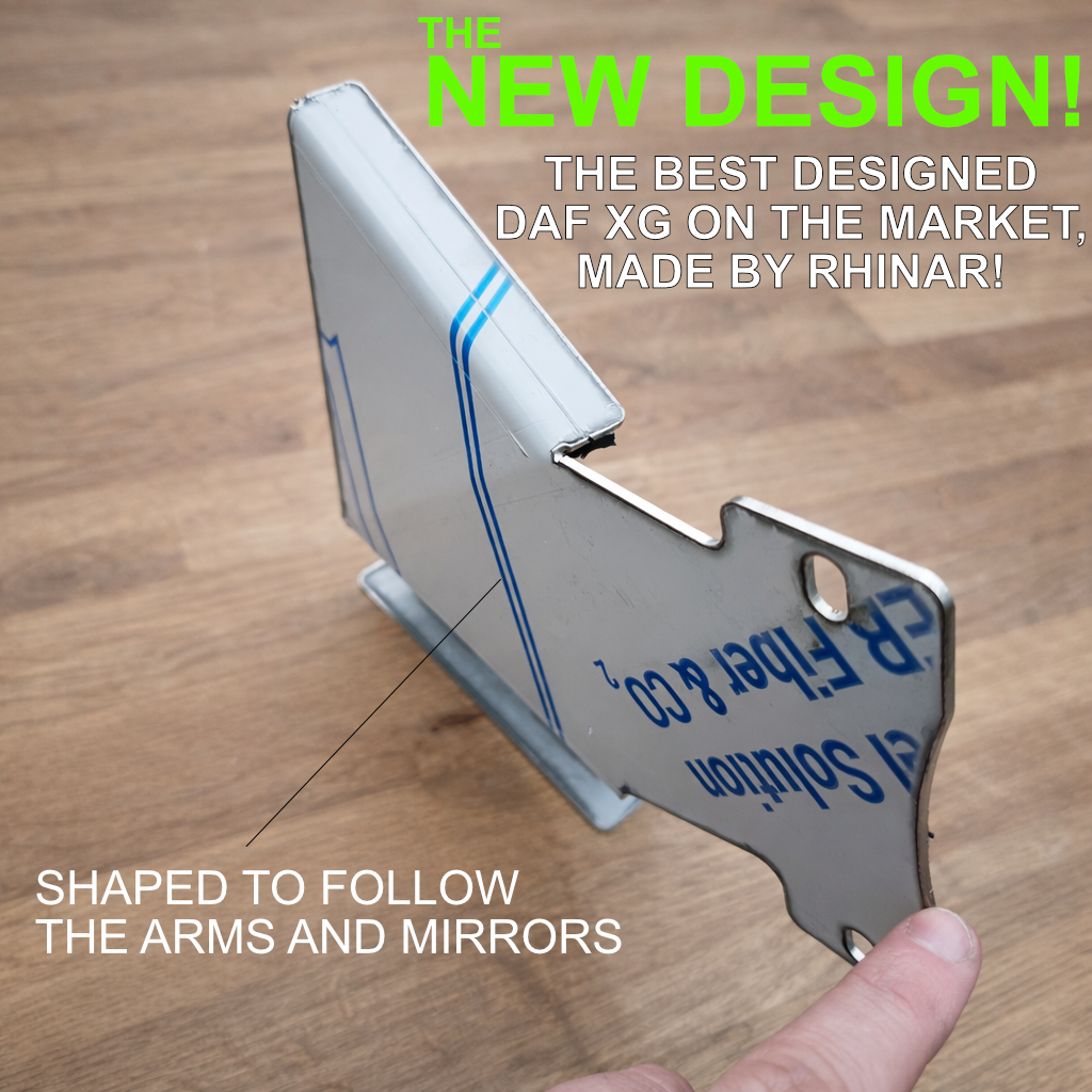 DAF XG XD XF Mirror Guard (Stainless steel) Pair