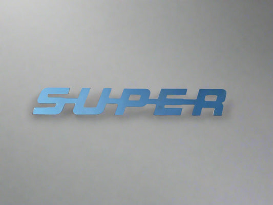 SCANIA SUPER BADGE, 2mm Stainless steel (Screw on)