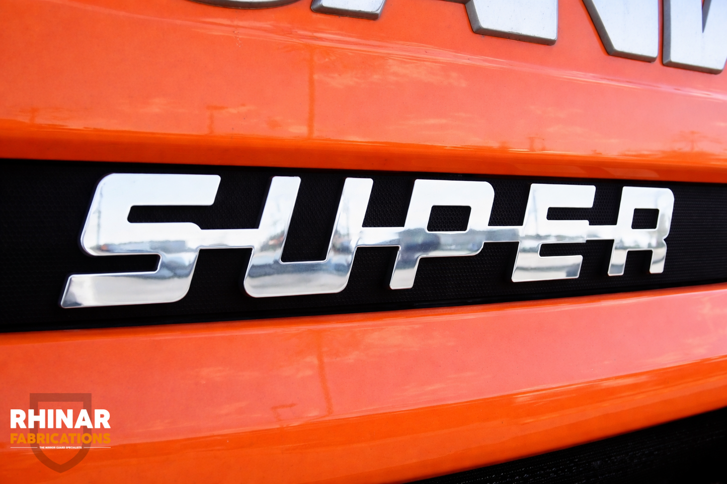 SCANIA SUPER BADGE, 2mm Stainless steel (Screw on)